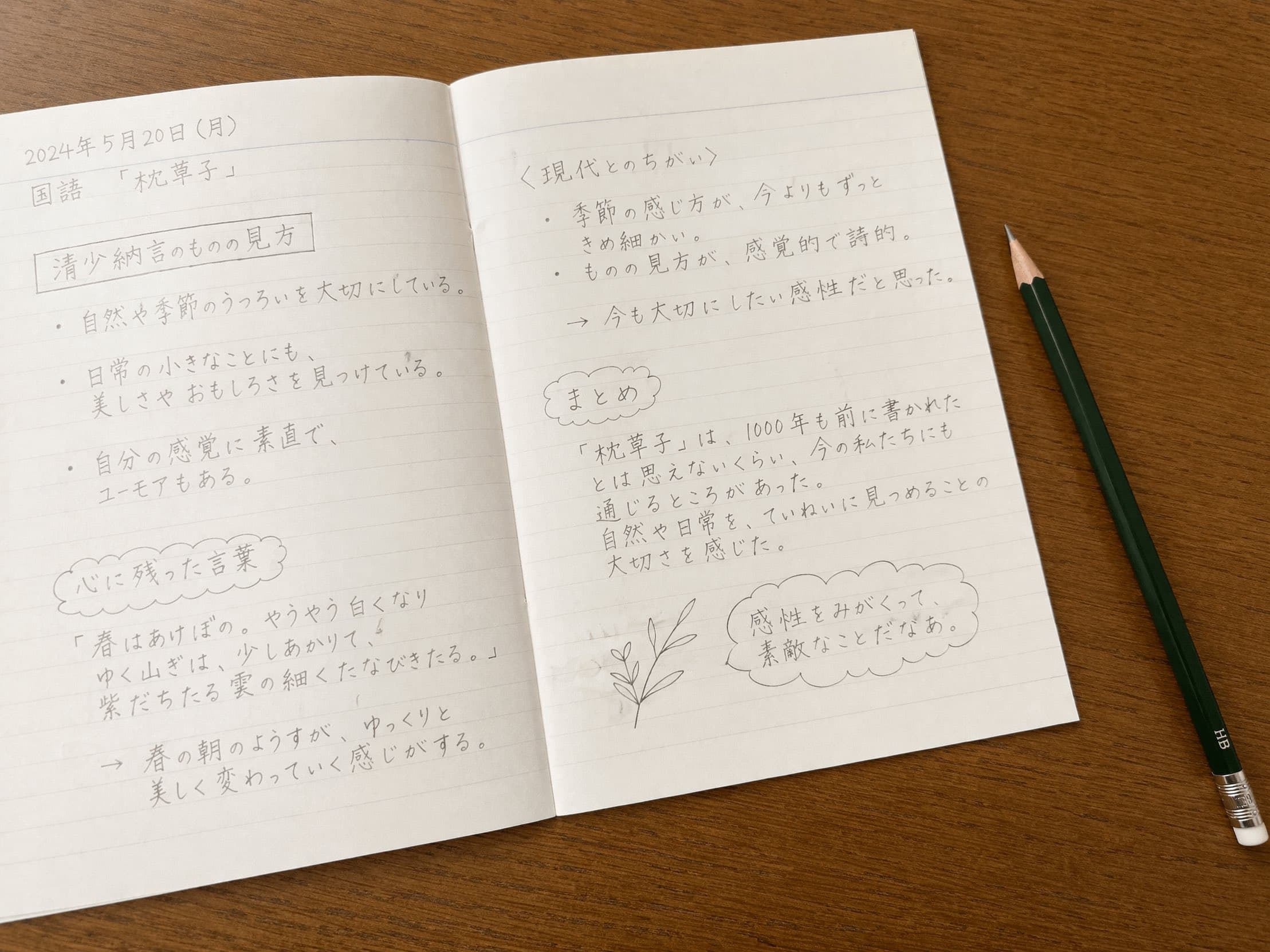 AI-generated Japanese handwriting in notebook